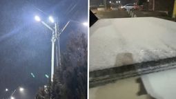 Video: los primeros copos de nieve llegaron a Mendoza y transformaron el paisaje