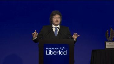 El Presidente cerró la cena de la Fundación Libertad.