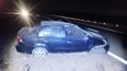 Así quedó el auto que manejaba la víctima. Así quedó el auto que manejaba la víctima.