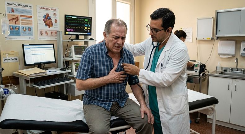 La estrategia nacional para frenar los infartos y ACV, principales causas de muerte en el país. Imagen creada con IA