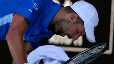 Novak Djokovic siente el esfuerzo.