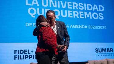La fórmula oficialista para dirigir la universidad Nacional de Cuyo recorrió el sur provincial.
