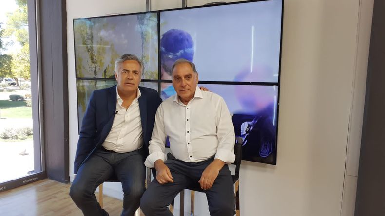 Alfredo Cornejo habló en su visita a San Rafael.