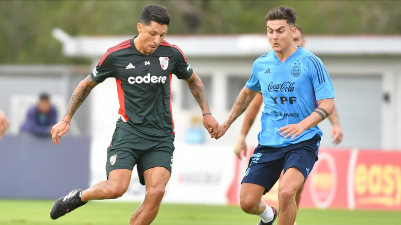 La Selección Argentina se impuso a River Plate en amistoso.