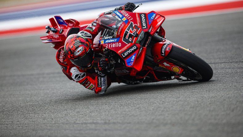 Bagnaia dominó las acciones en el MotoGP de las Américas.