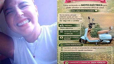 Cáncer de mama: una madre sanrafaelina sortea su moto para pagar el tratamiento. Cáncer de mama: una madre sanrafaelina sortea su moto para pagar el tratamiento.