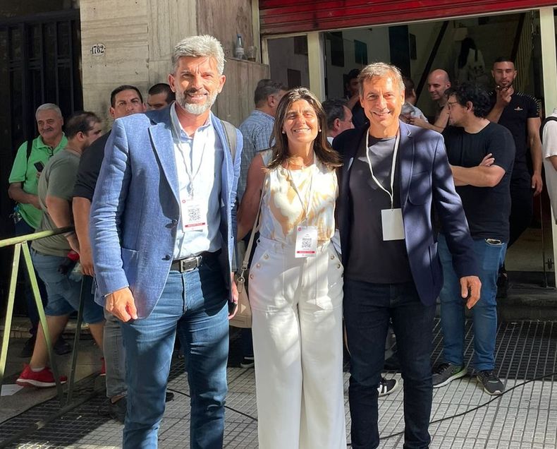Ulpiano Suarez y Mariana Juri, algunos de los mendocinos que participaron de la convención radical