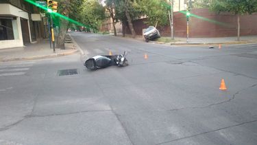 La víctima conducía su moto hacia el oeste por calle Beltrán de Ciudad.&nbsp;