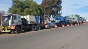 Trasladan un transformador de 430 toneladas desde Quilmes hasta San Rafael con un operativo especial