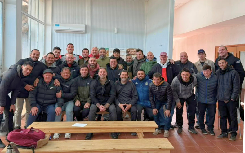 El Atlético Club San Martín y su nueva comisión directiva.