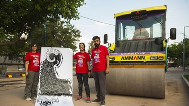 Sitio Andino | Grupo Perro Gráfico, murales, impresión con Aplanadora, artistas