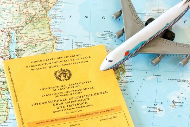 Algunos países exigen la presentación del Certificado Internacional de Vacunación contra la fiebre amarilla.