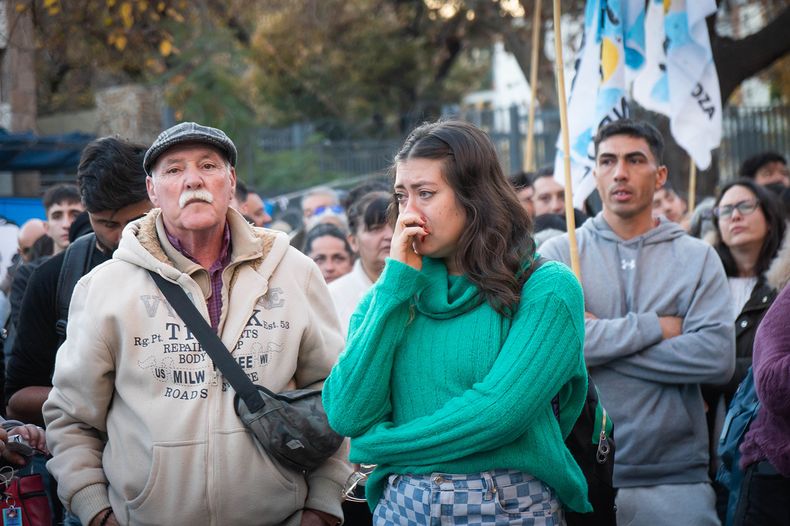 La militancia se manifestó en Mendoza tras conocerse el fallo adverso a Cristina