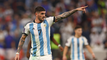 Rodrigo De Paul bancó a sus compañeros.
