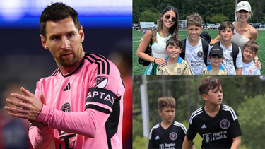 Lionel Messi festejó con todo el campeonato de su hijo.