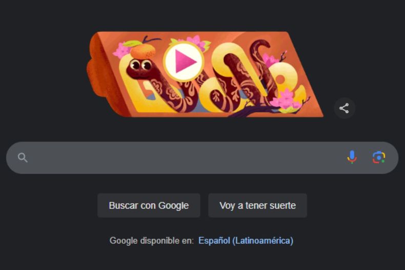 Año de la Serpiente: el nuevo doodle de Google que homenajea el Año Nuevo chino