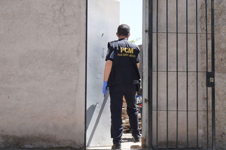 El lugar donde fue hallado Ríos. El homicidio ocurrió el jueves.&nbsp;