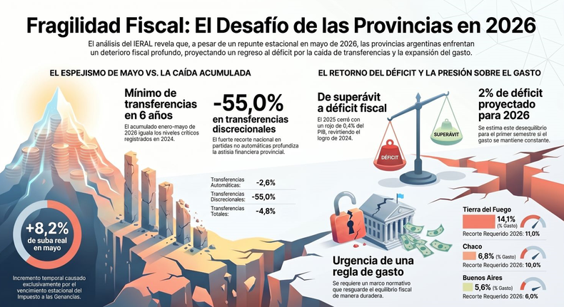 Las provincias tuvieron un alivio temporal en mayo pero el panorama no es bueno para lo que resta del 2026