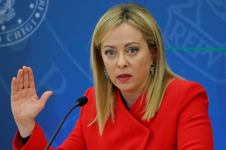 La primera ministra de Italia, Giorgia Meloni.&nbsp;