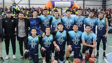san carlos ascendio a la super liga del basquet mendocino