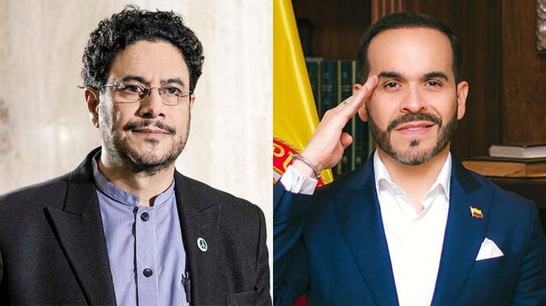 Iván Cepeda, del Pacto Histórico y oficialismo y Abelardo de la Espriella, de Defensores de la Patria.