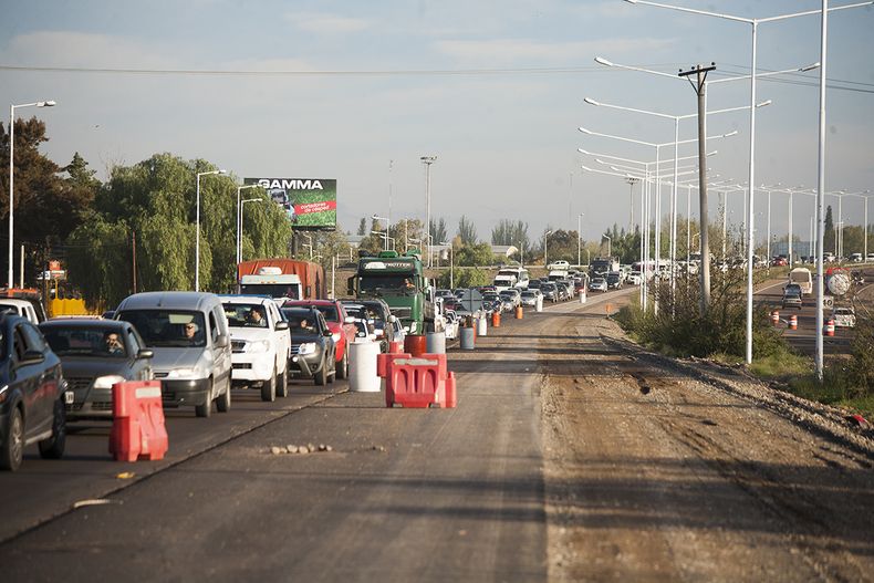 El accidente vial produjo caos de tránsito.