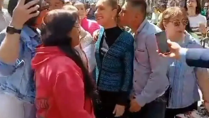 Detienen al hombre que acosó a Claudia Sheinbaum en pleno acto público en México
