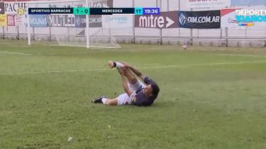 Impactante lesión en el fútbol argentino.