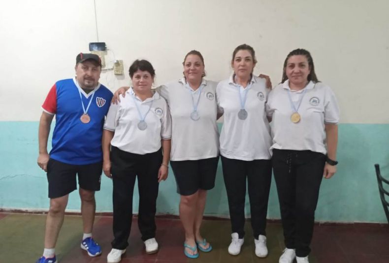 22 San Rafael A, campeón provincial de bochas femenino en Maipú. Martes 15 03 22