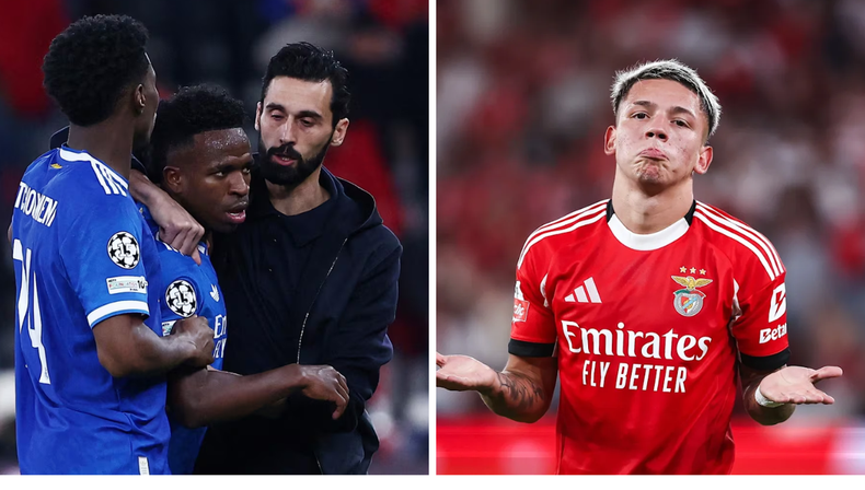 Escándalo en la Champions: Vinícius acusó de xenofobia al argentino Gianluca Prestianni