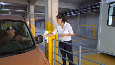 Estacionamiento subterráneo en la ex terminal de San Rafael. Estacionamiento subterráneo en la ex terminal de San Rafael.