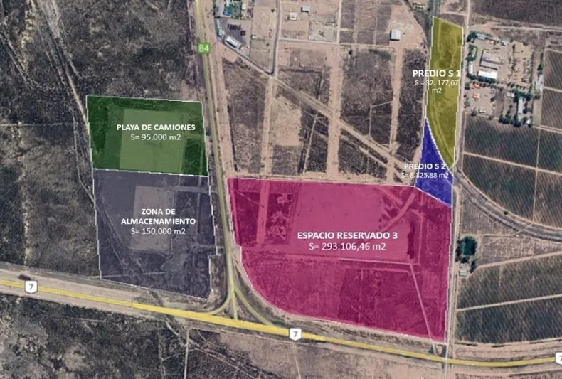 Los terrenos donde se ubicará el nuevo polo logístico de Mendoza Los terrenos donde se ubicará el nuevo polo logístico de Mendoza
