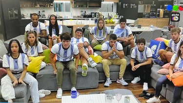 La casa de Gran Hermano también vivió el debut de la selección argentina.