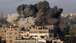Israel bombardeó Gaza.