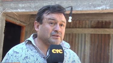 Héctor Olguín, el afectado en General Alvear.