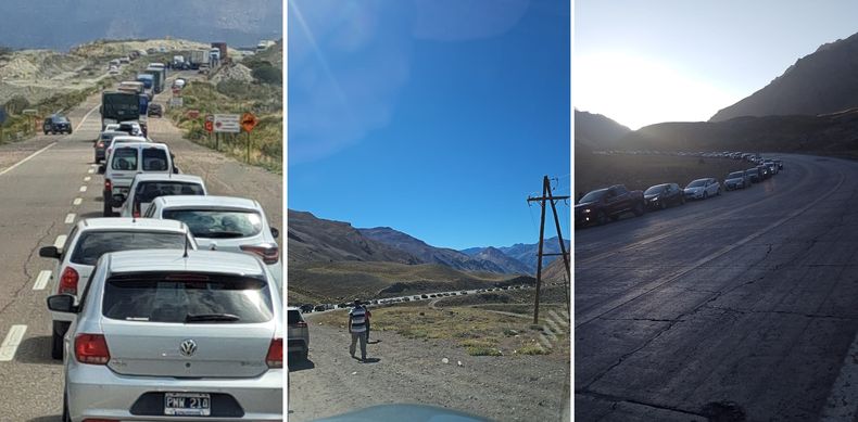 Se registraron demoras en el Paso Cristo Redentor este martes