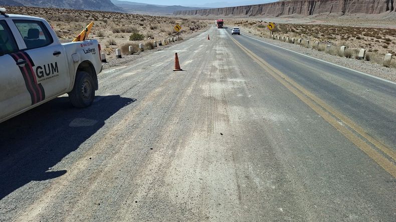 Hubo demoras en el tránsito en Alta Montaña, pero no se cortó la transitabilidad en ningún momento. 
