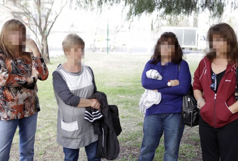 maestras del barrio san martin, violencia escuelas, reclamo, reunión, marcha