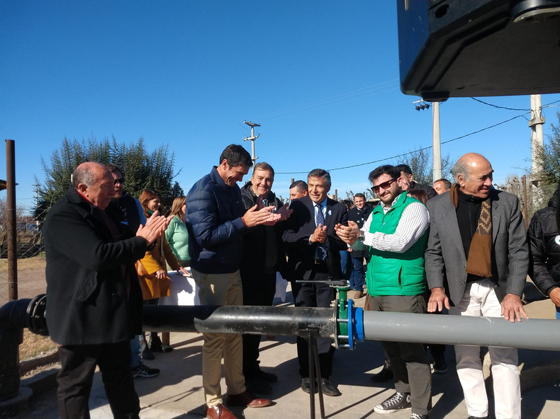 Inauguraron un nuevo pozo de agua en Vista Flores, Tunuyán.