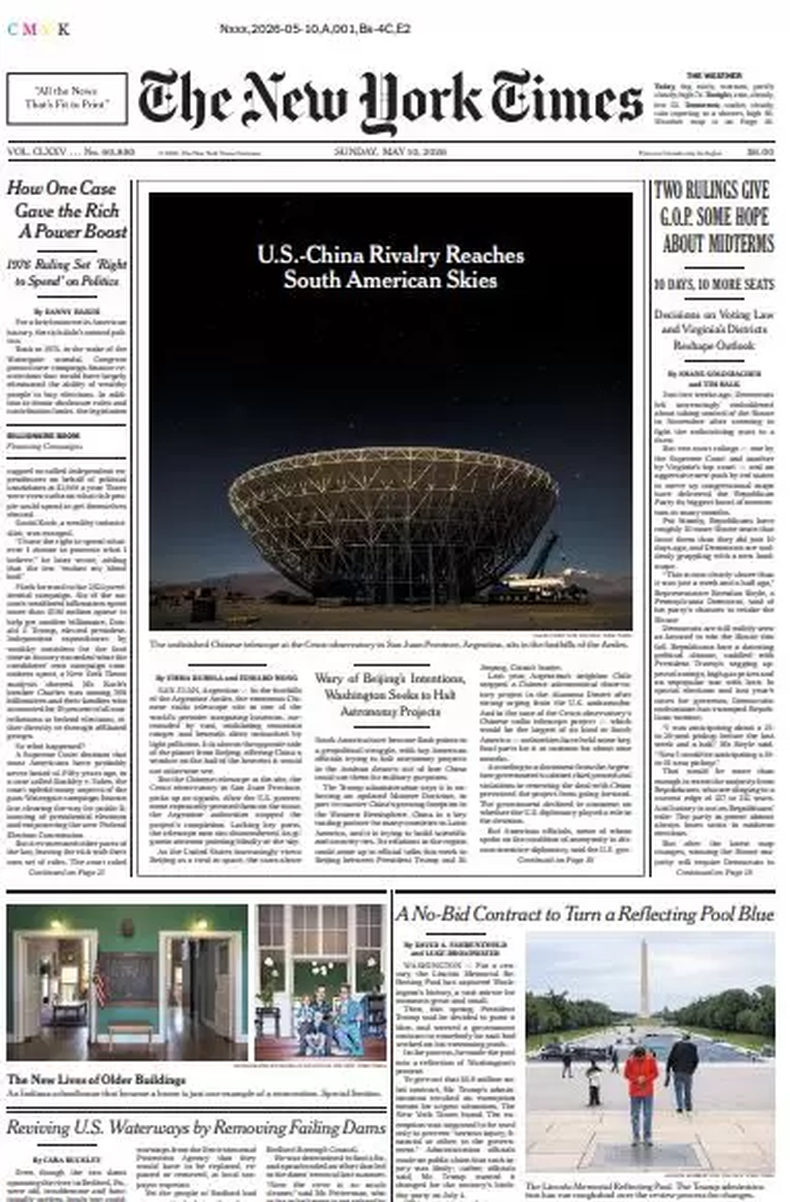 China, Estados Unidos y la disputa por el control espacial en los Andes