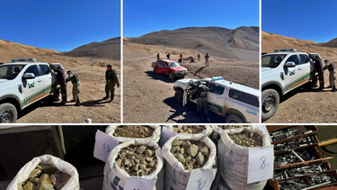 Cayeron cuatro mineros chilenos en San Juan: extraían oro ilegal y estaban armados Cayeron cuatro mineros chilenos en San Juan: extraían oro ilegal y estaban armados