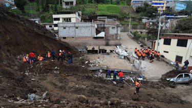 El deslizamiento de tierras afectó a unas 163 casas y 500 personas en la región andina de Ecuador.&nbsp;