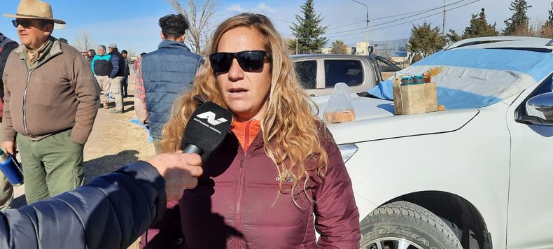 Vitivinicultora en protesta de San Carlos