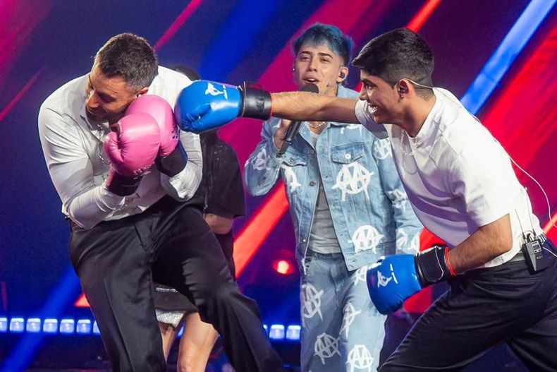 ¡Lo molieron a palos! Nico Occhiato boxeó con Jaime Muñoz y terminó pidiendo la hora
