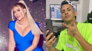 Se filtró una foto de Wanda Nara y L-Gante cenando juntos.
