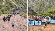 Los participantes del Encuentro Nacional de Marcha Nórdica recorrieron distintos paisajes mendocinos durante siete días.