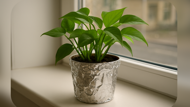 Para qué sirve poner papel aluminio en macetas de plantas