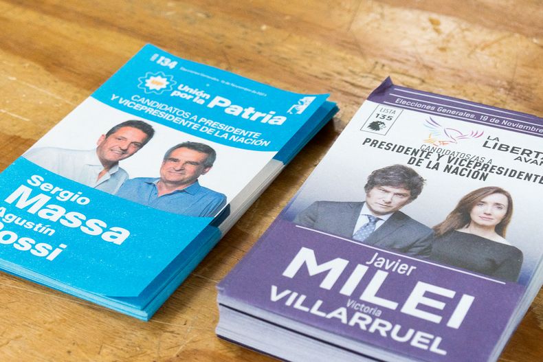 Las boletas que estarán este domingo en el cuarto oscuro.&nbsp;