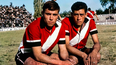 Roque Avallay junto a Pedro Palazzo cuando defendía los colores del Club Deportivo Maipú.