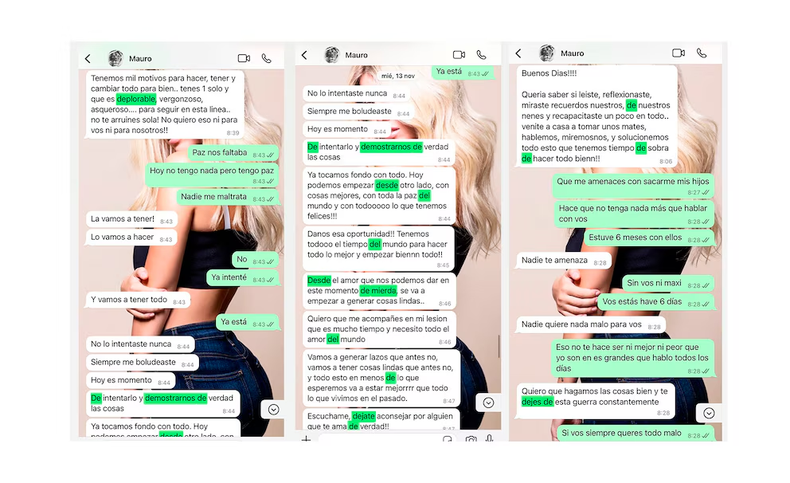 Wanda Nara publicó chats privados con Mauro Icardi y luego se arrepintió: insultos y reproches